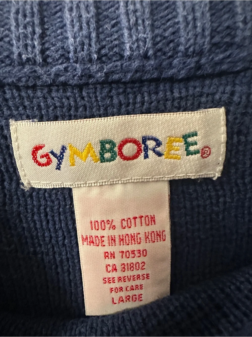 Gymboree Kids Blue Multi-Stripe Crewneck Sweater
